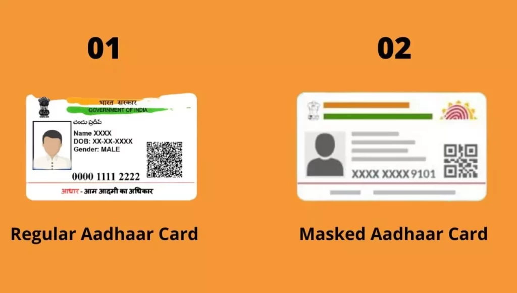 Difference between Masked Aadhaar Card and regular aadhaar card
