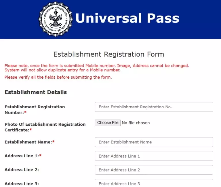 Universal Travel Pass Apply for download epassmsdma.mahait.org