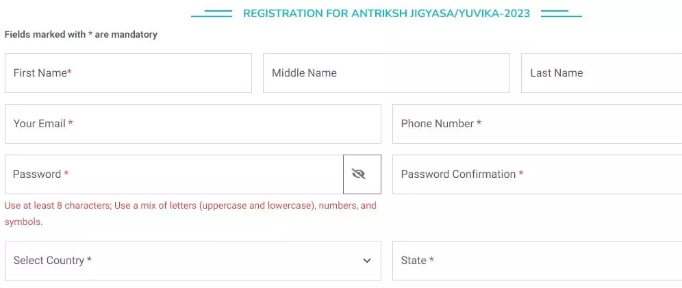 YUVIKA Online Registration