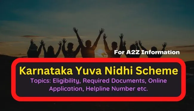 Karnataka Yuva Nidhi Scheme Apply Online