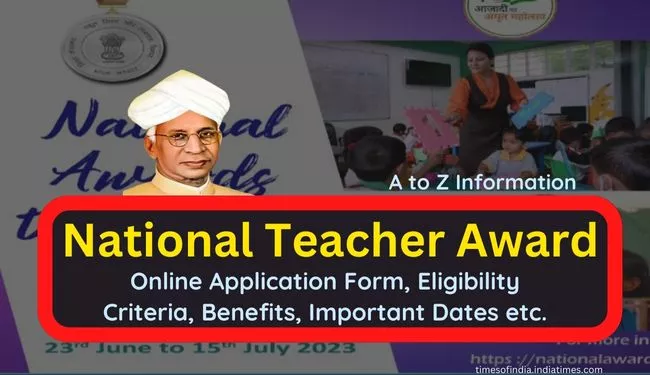 National Teacher Award Application | Best Teacher Award Application form