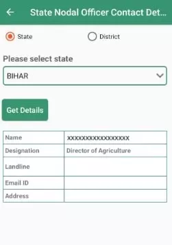 State Nodal Officer Contact Details